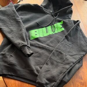 Billie Eilish Black Hoodie with Green Print